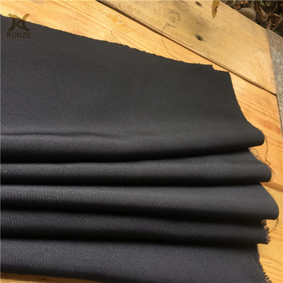 Solid 160GSM 100% Polyester 160D ATY Yarn Woven Cavalry Twill Gabardine Men Shirting Fabric