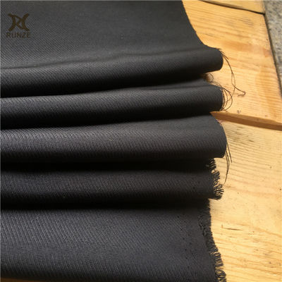 Solid 160GSM 100% Polyester 160D ATY Yarn Woven Cavalry Twill Gabardine Men Shirting Fabric