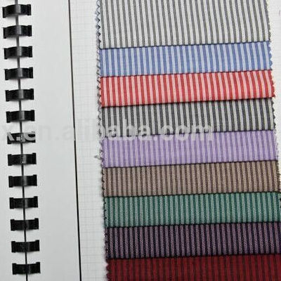 Customizable Yarn Count Blackout TC Stripe Yarn Dyed Men's Shirt Fabric for Export
