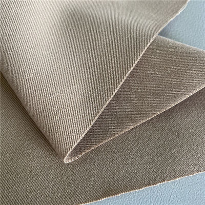 20S*16S Polyester Spun Yarn Fabric Khaki Drill 3/1 Twill 250GSM for Uniform Coat Jacket