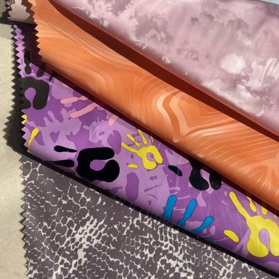 80-120GSM Polyester Printed TPU Lamination Down Proof Fabric for Winder Coats Jackets