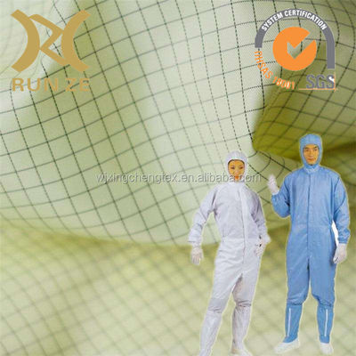 100D*100D Polyester Anti-Static Fabric For Lab Security Printed Pattern