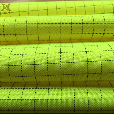 300D Polyester Woven Plain Check Anti-Static Oxford Fabric For Medical Cleanness Clothing