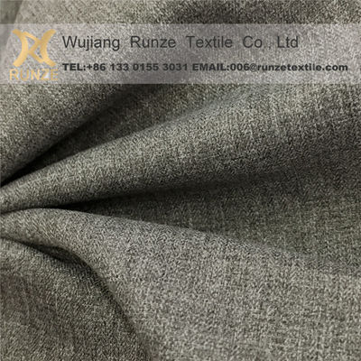 Downproof 100D ATY Polyester Cation Two-Tone Herringbone Fabric for Winter Coat Jacket