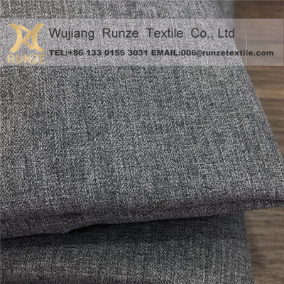 Downproof 100D ATY Polyester Cation Two-Tone Herringbone Fabric for Winter Coat Jacket