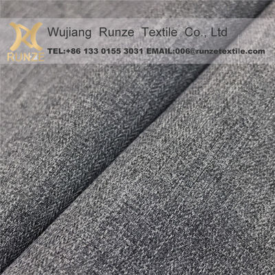 Downproof 100D ATY Polyester Cation Two-Tone Herringbone Fabric for Winter Coat Jacket
