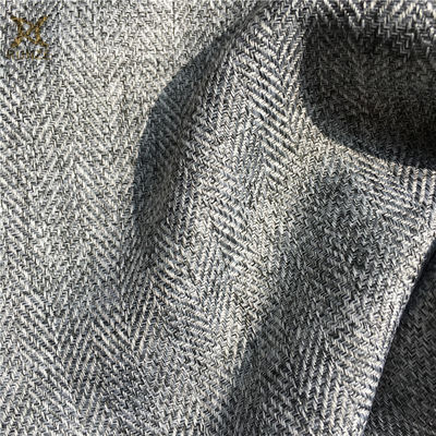 Stain Repellent Imitation Woolen Fabric for Winter Suits in 375D Polyester Cationic
