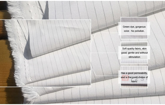 TWILL Style 75D*160D Microfiber Anti Static Textured Clear 99% Polyester 1% Carbon Pongee Fabric