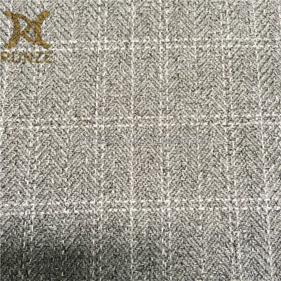 Flexible Herringbone Polyester Twill Fabric 200gsm Plain Dyed