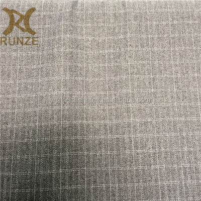 Flexible Herringbone Polyester Twill Fabric 200gsm Plain Dyed