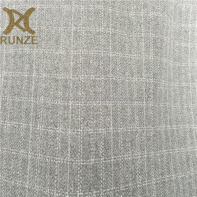 Flexible Herringbone Polyester Twill Fabric 200gsm Plain Dyed