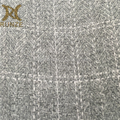 Flexible Herringbone Polyester Twill Fabric 200gsm Plain Dyed