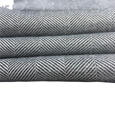 Polyester Woolen Made for Fashion Uniform Winter Coat Herringbone Stripes Fabric