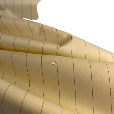 Plain ESD Stripe Surgical Gown Hemostasis Anti Static Fabrics Dust Free 165CM Width