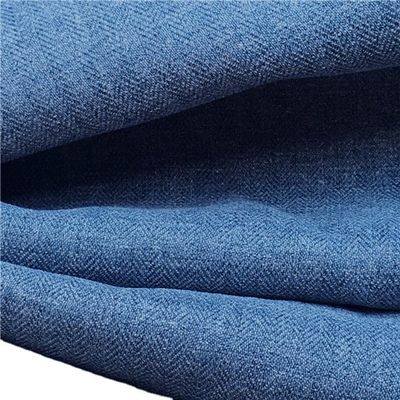 Double Color Fishbone Cloth Polyester Spandex 160D ATY Herringbone Fabric For Downproof Winter Jacket