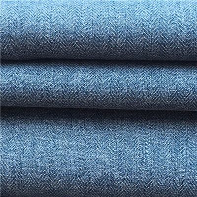 Double Color Fishbone Cloth Polyester Spandex 160D ATY Herringbone Fabric For Downproof Winter Jacket