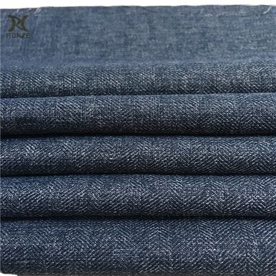 250D Polyester Woven Herringbone Fishbone Tweed Cloth Fabric With Fashion Style