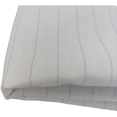 SOLIDS 99% Polyester 1% Conductive Fiber Stripe Durable Waterproof Anti Static Fabric