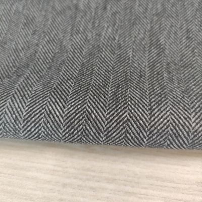 Dress Breathable Waterproof 100% Polyester 300d Cationic Melange Herringbone Denim Fabric