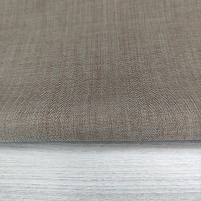 Herringbone Stretch Fabric 100% Polyester Like Linen Tweed Fabric For Coat Pant Men Suit
