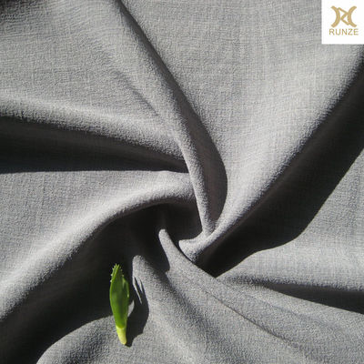Stretch Polyester Spandex Grey Color Women Clothing Fabric 100D 40D Medium Weight 57/58