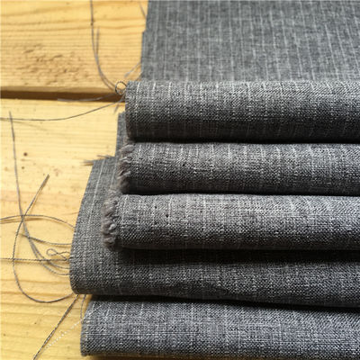 Breathable Plain Dyed 5MM Stripe Fabric for Pajamas Imitation Cotton/Linen Home Textile