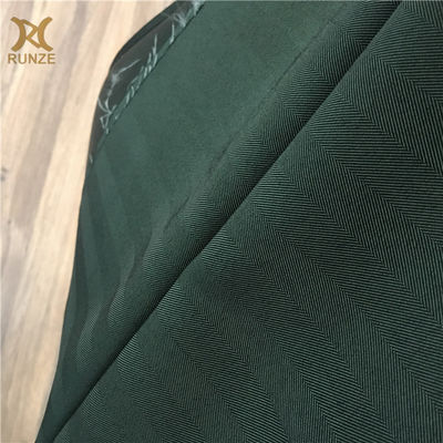 Medium Weight Black Yarn Woven Herringbone Fabric for Formal Causal Blazers 100D*100D
