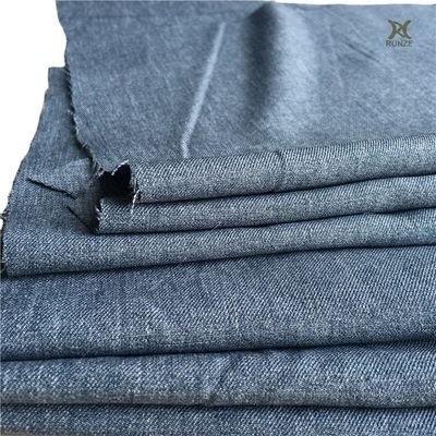 Anti Pill 95% Polyester 5% Spandex Twill Cation Copy Linen Stretch Fabric For Women Pants