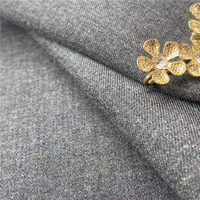 Stripe Shirt Twill OEM Customized Uniform Fabric in Plain Dyed Polyester Rayon T/R Suiting