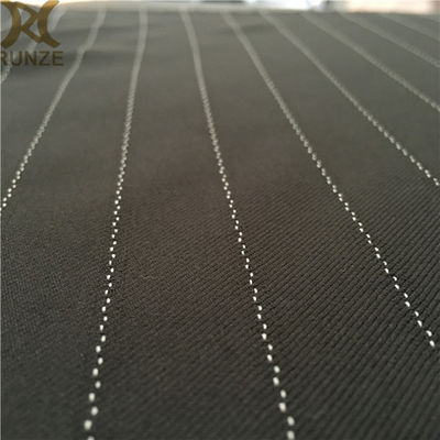 Elegant Women Dress 95% Polyester 5% Viscose Plain Stripes Fabric For Woolen Blazer Fabric Suits
