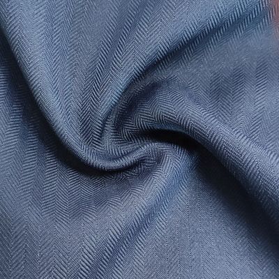 Men's Suit and Jacket Fabric Sustainable 300D Herringbone with 50% Polyester 50% PRET