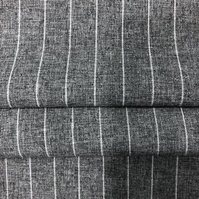 160gsm Customized Color Two-tone Vertical Stripe Cationic Polyester Fabric
