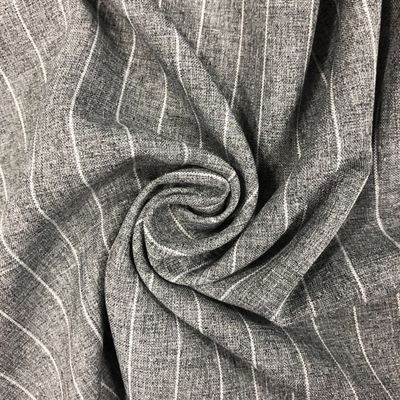 160gsm Customized Color Two-tone Vertical Stripe Cationic Polyester Fabric