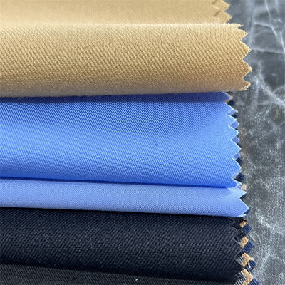 Recycled Polyester Minimatt Gabardine RPET Fake Wool Fabrics For Uniform Suits Blazers