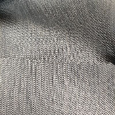123gsm Solid Dye GRS Standard 100% RPET 170D Herringbone Fabric for Recycled Garments