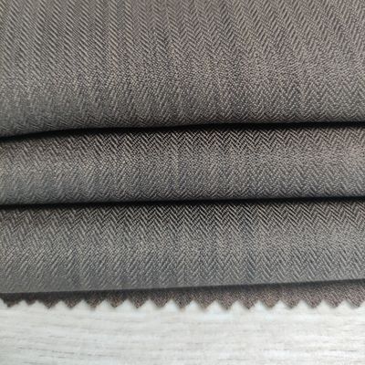 123gsm Solid Dye GRS Standard 100% RPET 170D Herringbone Fabric for Recycled Garments