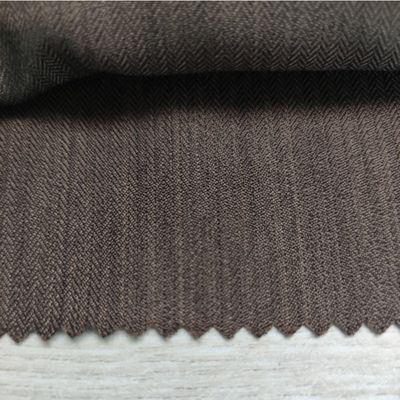 123gsm Solid Dye GRS Standard 100% RPET 170D Herringbone Fabric for Recycled Garments