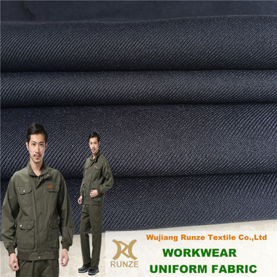 Bag Soft Textured Polyester Twill Woven Dull 288F Brushed Gabardine Fabric For Work Wear