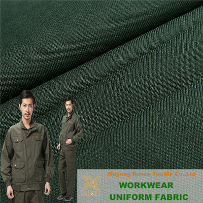 Bag Soft Textured Polyester Twill Woven Dull 288F Brushed Gabardine Fabric For Work Wear