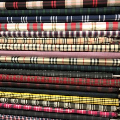 Underwear Polyester Yarn Dyed Fabric with Strip or Check Ribstop