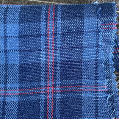 Checks Fabric Yarn Dyed Black and White Paisley Suit Polyester Woolen Blazer Fabric