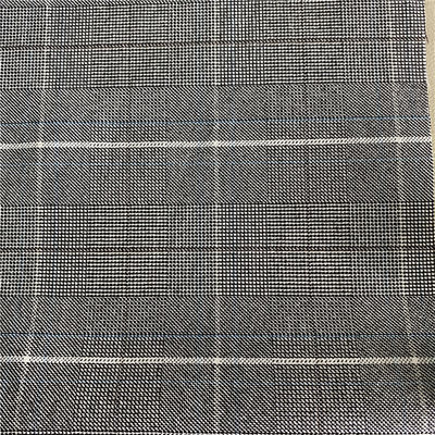 Checks Fabric Yarn Dyed Black and White Paisley Suit Polyester Woolen Blazer Fabric