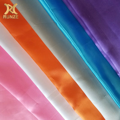 Smooth Hand Feeling Satin Fabric for Curtain Garment Lining and Home Textile