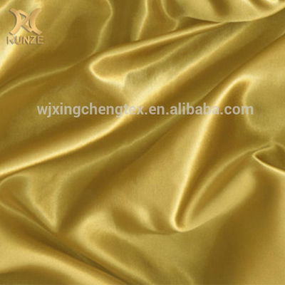 Smooth Hand Feeling Satin Fabric for Curtain Garment Lining and Home Textile