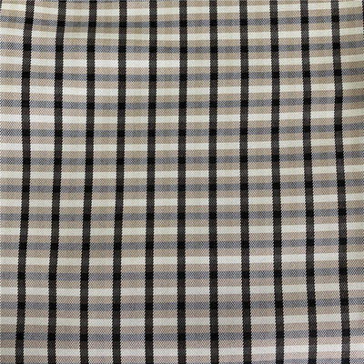 Style TWILL 190gsm Polyester Cation Check Woolen Like Tweed Fabric for Suits Jacket Outfit