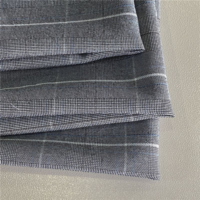 160D*200D 40D Four-Color Shades High Stretch Cation Plaid Check Fabric For Lady Dress