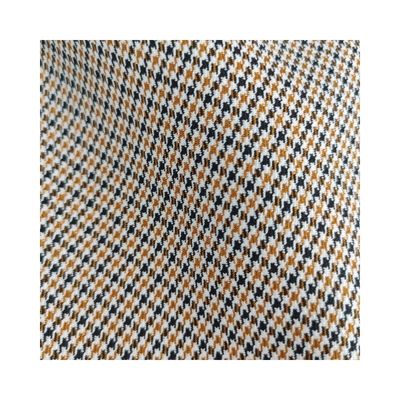 Soft Check Fabric Yarn Dyed Houndstooth 100% Polyester Color Fastness 3-4 Grade