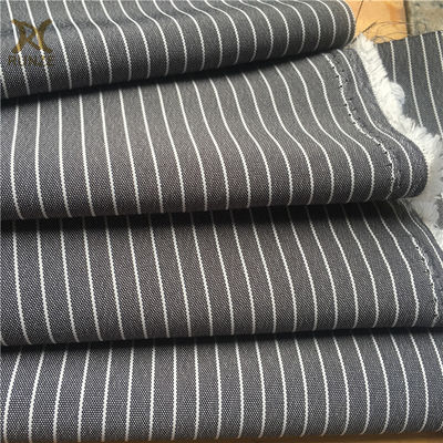 300D*300D Cation Polyester Woven Plain 7MM Stripe Suiting Fabric Linen Fabric for Fashion