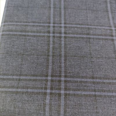 Shrink-Resistant 100% Polyester Plain Woven Dyed Yarn Fabric for School Uniform Suit