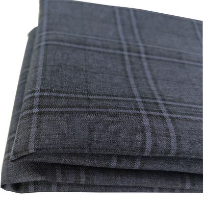 Shrink-Resistant 100% Polyester Plain Woven Dyed Yarn Fabric for School Uniform Suit